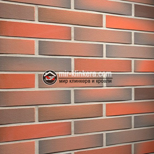 Фасадная клинкерная плитка Feldhaus Klinker R484DF14 galena terreno viva