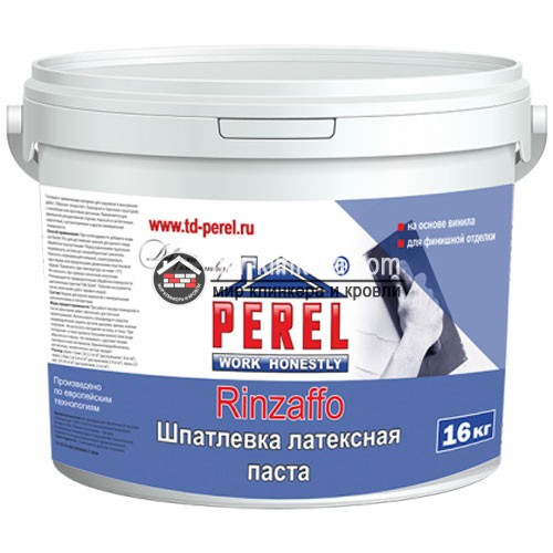 Готовая финишная шпатлевка Perel (Перел) Rinzaffo супер-белая Готовая финишная шпатлевка Perel (Перел) Rinzaffo супер-белая