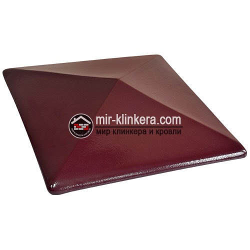 Колпаки (шляпы, крышки) для забора King Klinker (16) Вишневый сад 400*400*90 мм