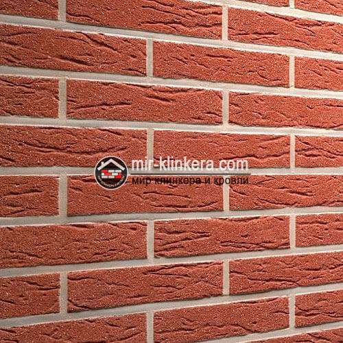 Клинкерная фасадная плитка Feldhaus Klinker R435DF9 Carmesi mana