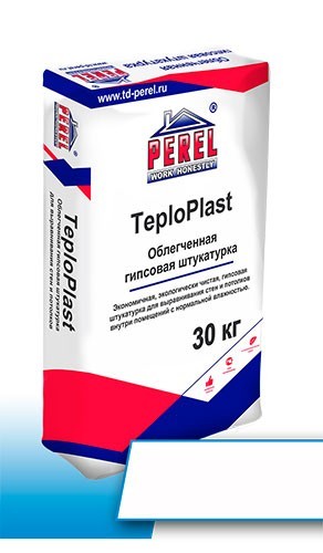 Гипсовая штукатурка облегченная Perel TeploPlast белая Гипсовая штукатурка облегченная Perel TeploPlast белая