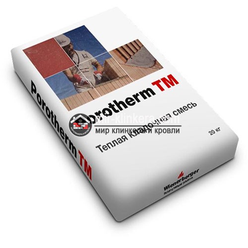 Теплый кладочный раствор Porotherm TM Winter -10 (зимний)