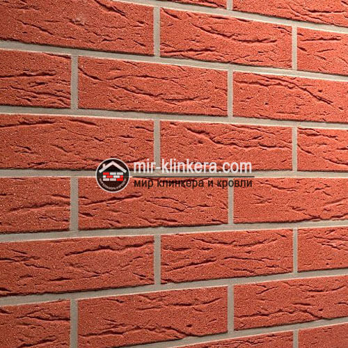 Клинкерная фасадная плитка Feldhaus Klinker R435NF9 Carmesi mana
