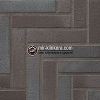 Тротуарная плитка Stroeher Spaltklinker 336 metallic schwarz 240х52х15 мм