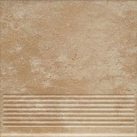 Ступень плоская клинкерная Paradyz Ilario Beige рядовая 300х300 мм