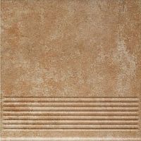 Ступень плоская клинкерная Paradyz Ilario Ochra рядовая 300х300 мм