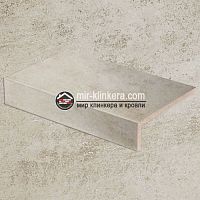 Клинкерная ступень прямой угол Stroeher Keraplatte Asar 620 sass