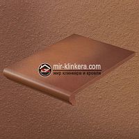 Клинкерная ступень флорентинер Stroeher Terra 316 patrizierrot-ofenbunt