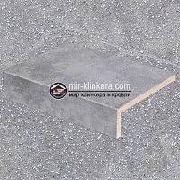 Клинкерная ступень прямой угол Stroeher Roccia 840 grigio