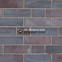 Клинкерная фасадная плитка Stroeher Keravette Chromatic 325 achatblue flashed