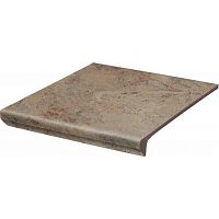 Ступень клинкерная Paradyz Mattone Pietra Beige Капинос рядовая 330х300 мм
