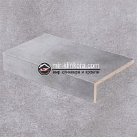 Клинкерная ступень прямой угол Stroeher Keraplatte Aera 705 betone