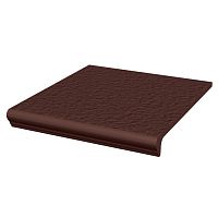 Ступень клинкерная Paradyz Natural Brown Duro Капинос рядовая 330х300 мм
