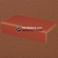 Клинкерная ступень прямой угол Stroeher Terra  215 patrizierrot
