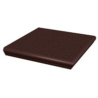 Ступень клинкерная Paradyz Natural Brown Капинос угловая 330х330 мм