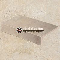 Клинкерная ступень прямой угол Stroeher Gravel Blend 960 beige