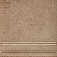 Ступень плоская клинкерная Paradyz Mattone Sabbia Brown рядовая 300х300х8,5/11 мм