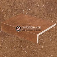 Клинкерная ступень прямой угол Stroeher Roccia 841 rosso
