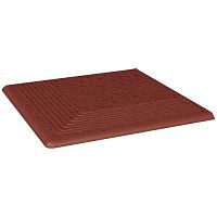 Ступень плоская клинкерная Paradyz Natural Rosa Duro угловая 300х300 мм