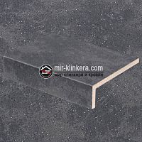 Клинкерная ступень прямой угол Stroeher Roccia 845 nero