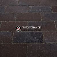 Тротуарная плитка Stroeher Spaltklinker 336 metallic schwarz 240х115х15 мм