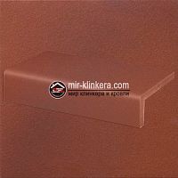 Клинкерная ступень прямой угол Stroeher Terra 316 patrizierrot ofenbunt