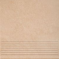 Ступень плоская клинкерная Paradyz Mattone Sabbia Beige рядовая 300х300х8,5/11 мм
