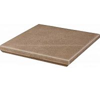Ступень клинкерная Paradyz Mattone Sabbia Brown Капинос угловая 330х330 мм