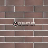  Кирпич клинкерный ЛСР Брюгге темно-терракотовый флэш гладкий