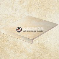 Клинкерная прямоугольная ступень рядовая Loftstufe Stroeher Roccia X 920 weizenschnee