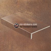 Клинкерная ступень прямой угол Stroeher Keraplatte Aera Т 728 core